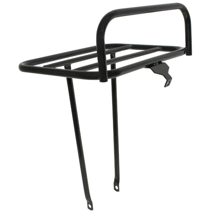Porte Bagage Vélo Avant A Tringles P2R Large Diam 10 mm Noir 26"-28" (Largeur 36 cm X Longueur 28 cm) Poids Max 10 Kg