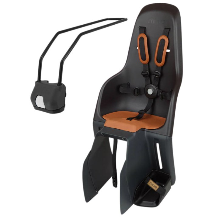 Porte Bebe-Siege Enfant Arrière Polisport A Fixer Sur Cadre Minia Noir (9 A 22Kgs) Homologué En 14344 (Boite Carton Individuelle)