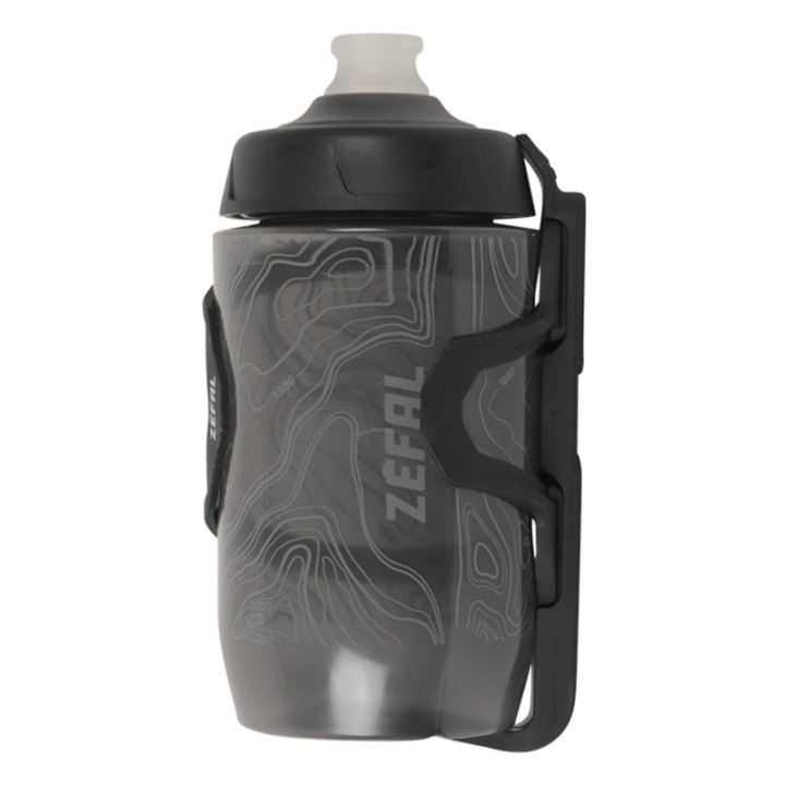 Porte Bidon Zefal Pulse Z2 Composite Noir Sortie Laterale Reversible 40G Avec Bidon Sense Pro 500Ml Adapte Pour Petits Cadres