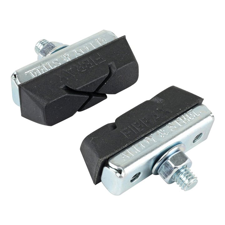 Porte Patin Frein City Caliper Symetrique Fibrax Gomme-X- 40 mm (1 Paire Sur Carte) -Pour Raleigh, Weinmann