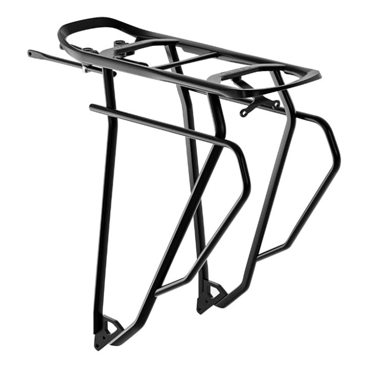 Porte Bagage Vélo Arrière A Tringles Racktime Boost It 2.0 Touring Noir 29" Compatible Systeme Racktime Snapit 2.0 -Poids Maxi 25 Kg