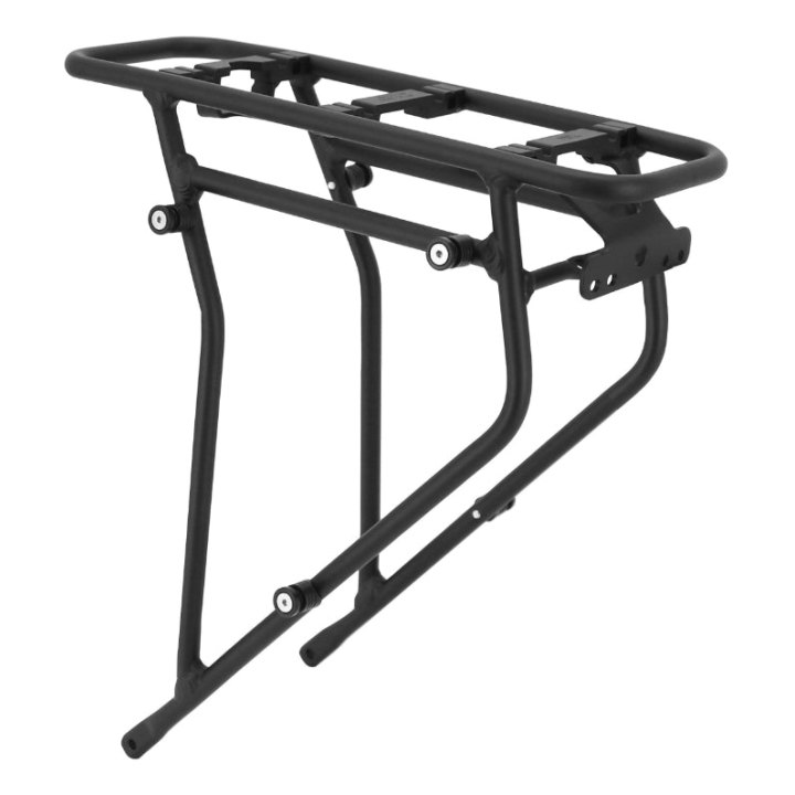 Porte Bagage Vélo Arrière A Tringles Newton Alu Noir 700C Fixation Sur Garde Boue-Hauban Compatible Systeme Mik + Mik Studs Gamme Basil -Poids Maxi 25 Kg-