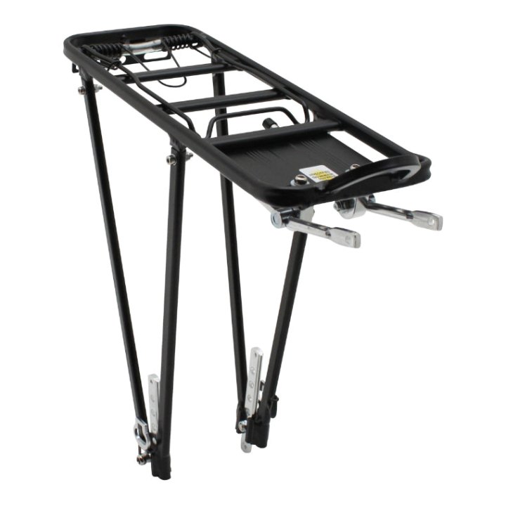 Porte Bagage Vélo Arrière A Tringles P2R Alu Noir Réglable 28"-26"-24''
