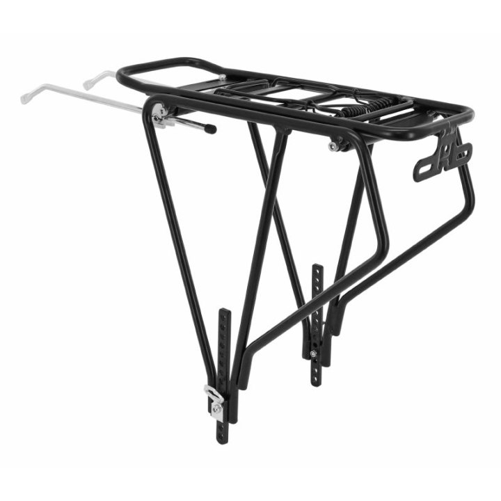 Porte Bagage Vélo Arrière A Tringles P2R Alu Noir Réglable Pour Fat Bike 26"-27.5"-29" 5 Largeur Réglable De 135 À 205 mm
