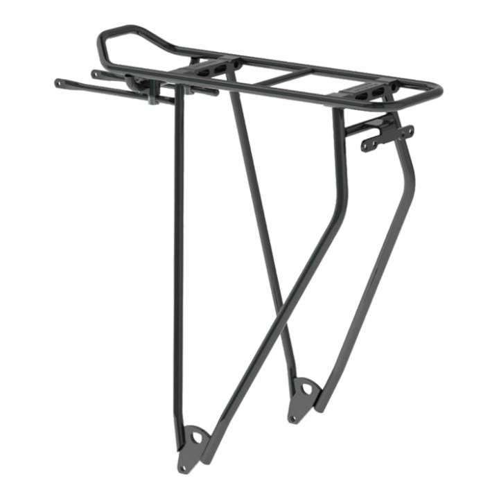 Porte Bagage Vélo Arrière A Tringles Racktime Boost It Noir 29" Compatible Systeme Racktime -Poids Maxi 25 Kg- Avec Pince Ressort