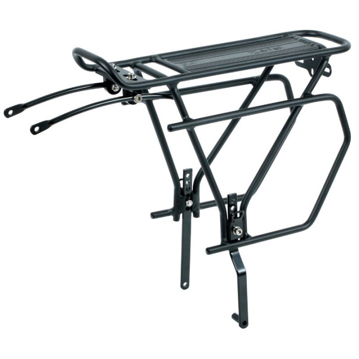 Porte Bagage Vélo Arrière A Tringles Zefal Raider R70 Alu Noir Réglable 26"-27,5"-28"-29" (27Kg Maxi) -Compatible Freins Disque
