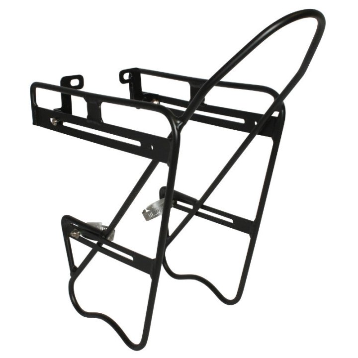 Porte Bagage Vélo Avant A Tringles Zefal Raider Front Alu Noir Réglable Compatible Fourche Suspension-Frein A Disque (18Kg Maxi)