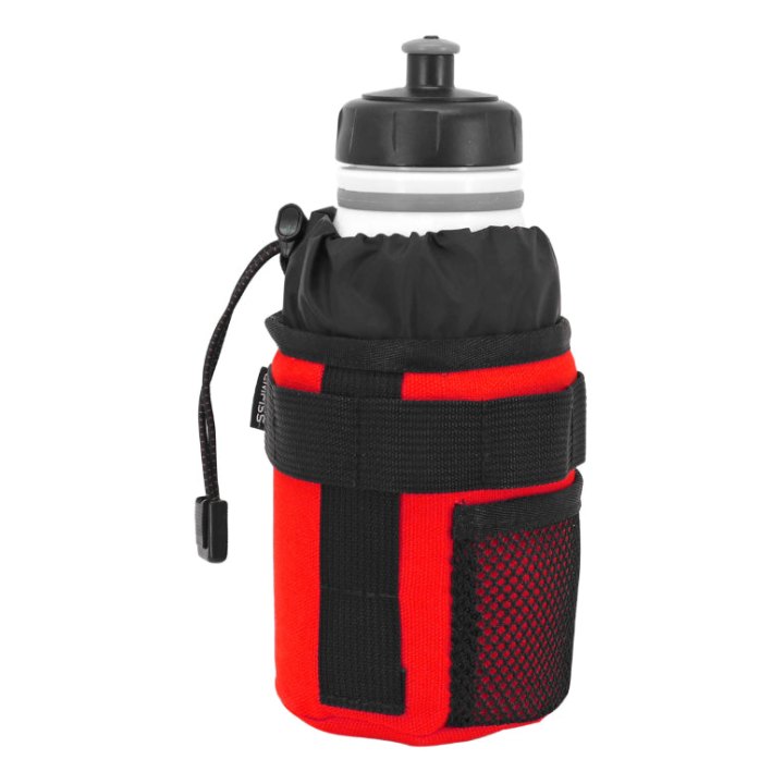 Porte Bidon Emfiss Noir-Rouge Pour VAE Fixation Potence Et Cintre