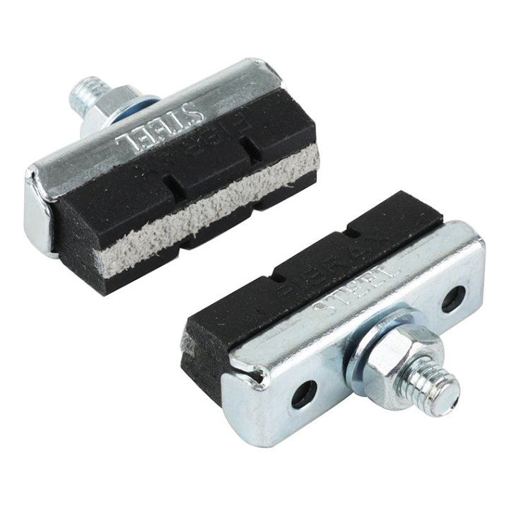 Porte Patin Frein City Caliper Symetrique Fibrax Condition Humide Pour Jante Acier 40 mm (1 Paire Sur Carte)