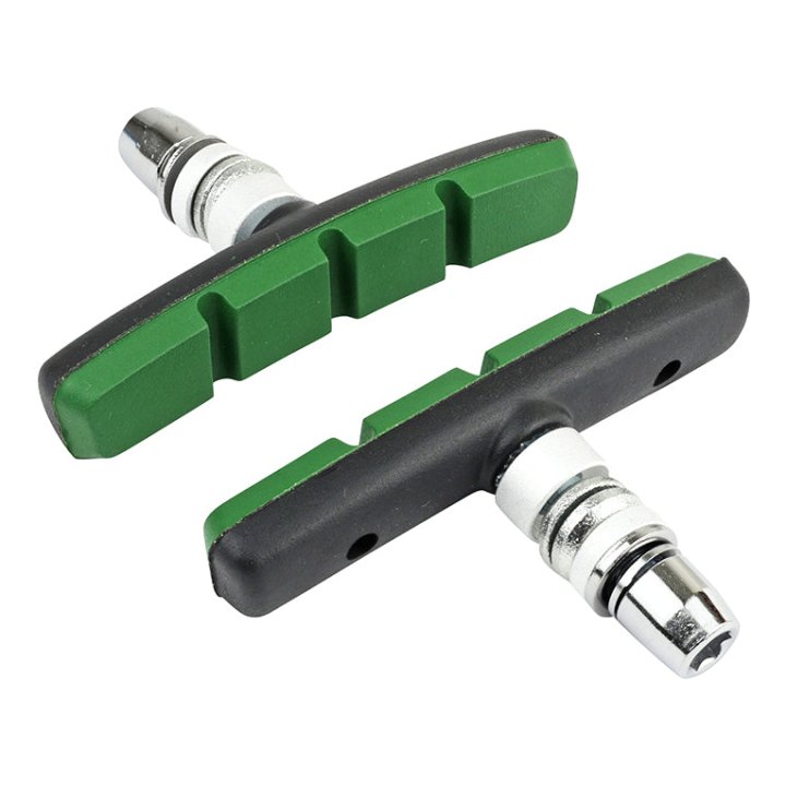 Porte Patin Frein Pour VAE-E-Bike V-Brake A Vis Symetrique Marwi 75 mm Noir Kevlar (Paire Sur Carte)