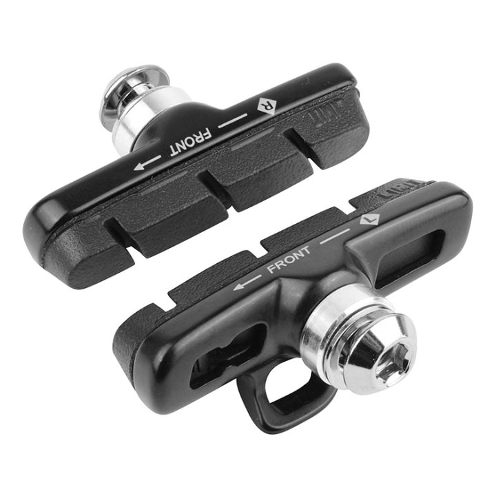Porte Patin Frein Route A Cartouche Newton Type Campagnolo Alu Noir (1 Paire)