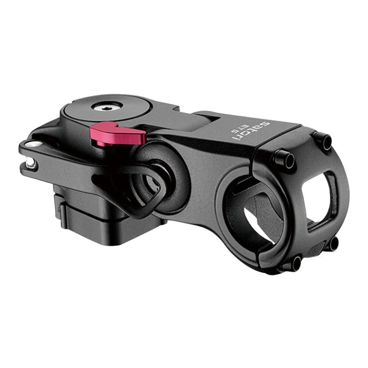 Potence Route-VTT Satori Réglable Rotative Et5 Alu Noir 31.8 L 90 mm Pour Fourche 1"1-8 (28,6 mm) Angle 10-60°