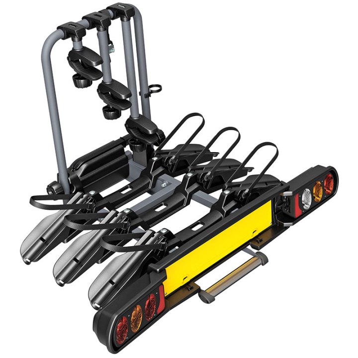 Porte Vélo Plateforme Peruzzo Pure Instinct Pour 3 Vélos Premium Inclinable Pliable (Maxi 60Kgs) Prise 13 Broches