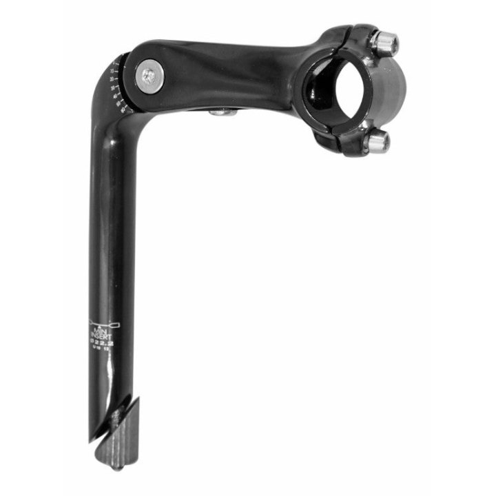 Potence City A Plongeur Réglable 22,2 mm L 110 mm Noir Pour Cintre 25.4 mm