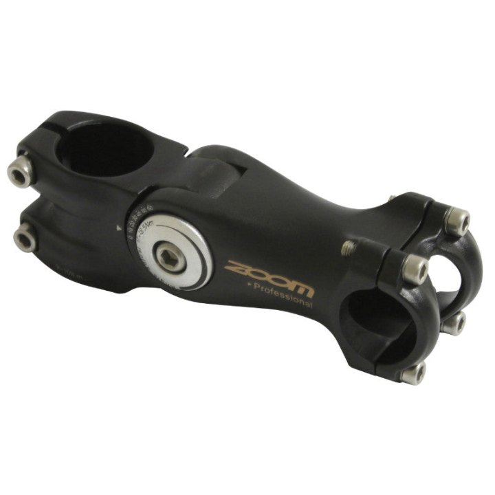 Potence VTT-VTC P2R Réglable Noir 25.4 L 105 mm Pour Pivot Fourche 1"1-8 Capot Noir