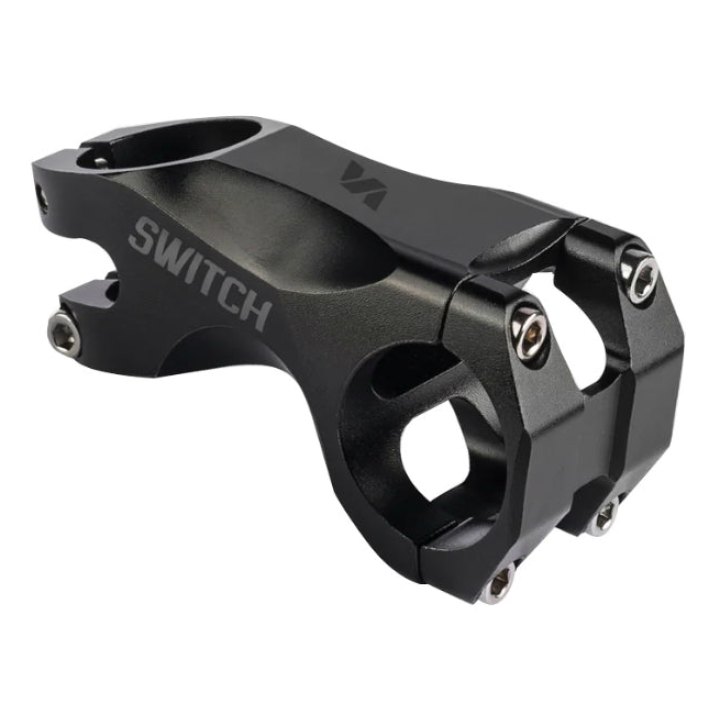 Potence VTT Switch Steep Alu Cnc Noir Cintre 31.8 mm Angle -19° L 80 mm