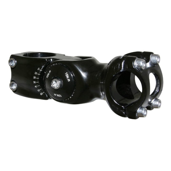 Potence VTT-VTC P2R Réglable Noir 25,4 L 110 mm Pour Pivot Fourche 1"'1-8