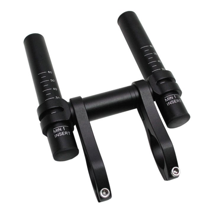 Prolongateur De Cintre Contre La Montre 31,8-25,8 Alu Noir Mat Style Mini-Sub8 280G (Paire)