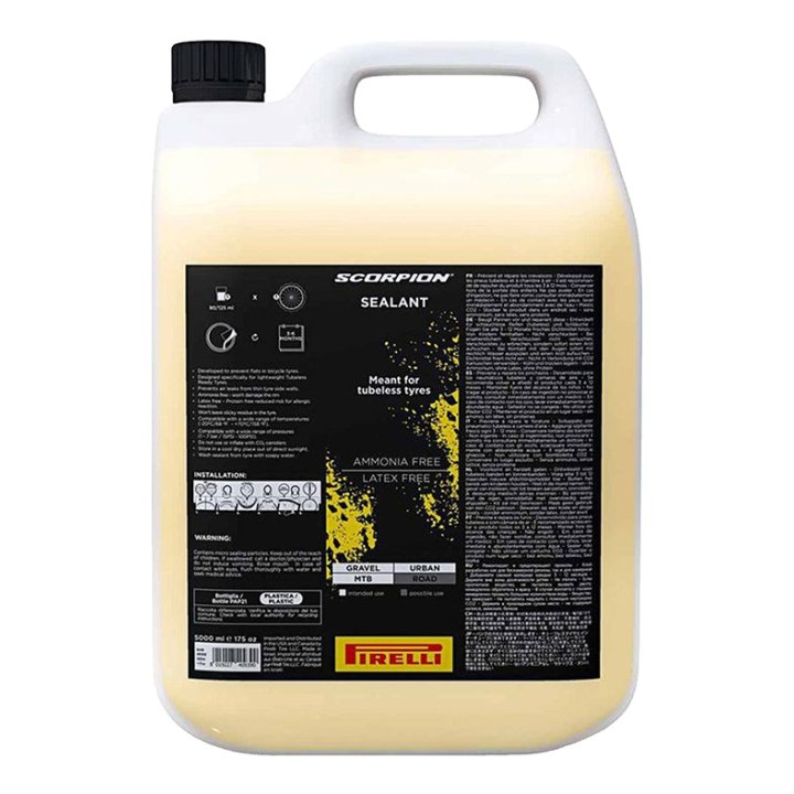 Preventif Anti-Crevaison Pirelli Scorpion Sealant Tubeless (Bidon 5L) Pour Gravel - VTT