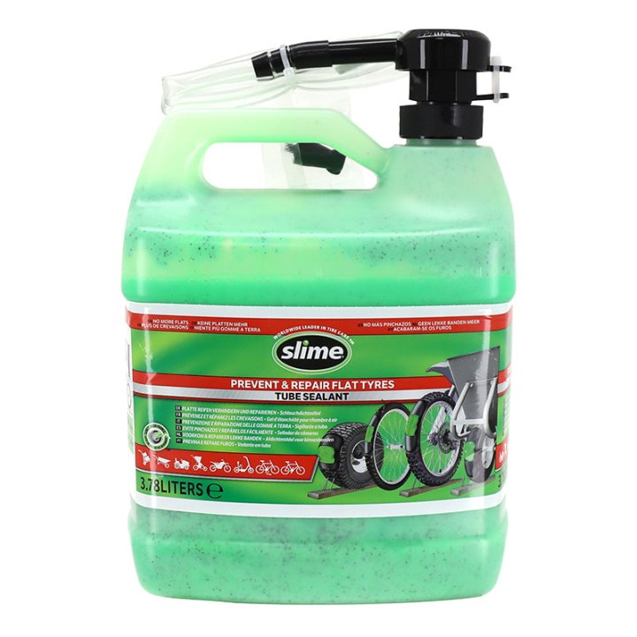 Preventif Anti-Crevaison Slime Pour Chambre A Air (Bidon 1 Gallon Soit 3,8 L) Avec Pompe Doseuse