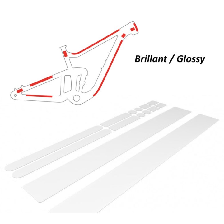 Protection Cadre Zefal Skin Armor XL Invisible Pour Cadre Brillant (Planche De 11 Pieces)