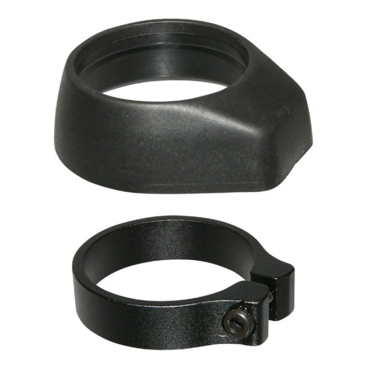Protection Collier De Serrage Tige De Selle P2R Diam 31.6 mm Plastique Noir Pour Eviter Infiltration Eau-Boue