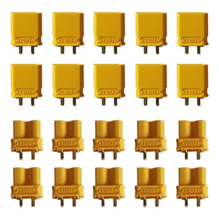 Prises XT30 Male et Femelle X20 Pcs