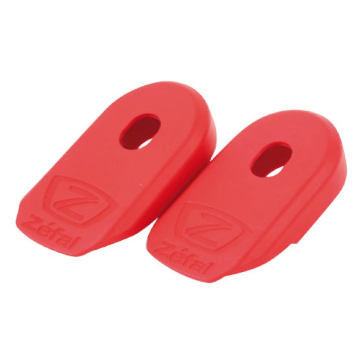 Protection Manivelle Zefal Crank Armor Rouge (Paire) - Nouveau Modele - 57X39X17 mm