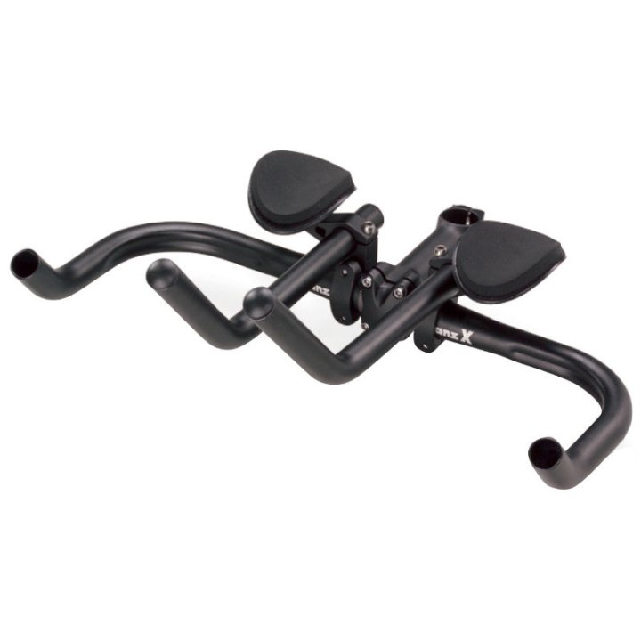 Prolongateur De Cintre Contre La Montre 31,8-25,8 Alu Noir Mat Position Haute Avec Repose Bras 475Grs