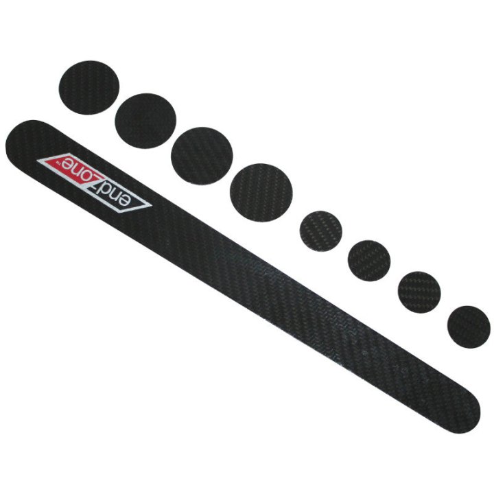 Protection Cadre P2R S1 Autocollant Carbone (Planche De 8 Pieces)