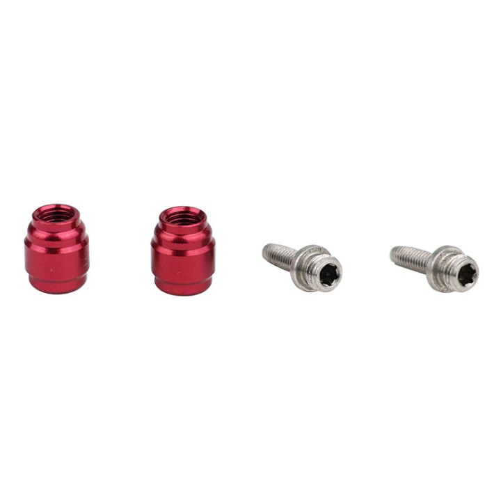 Raccord Durite Frein Elvedes Olive Et Insert - Pin Compatible Sram - Avid Rouge (Paire Olive Et Insert)