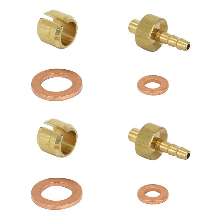 Raccord Durite Frein Elvedes Olive, Insert - Pin Et Joint Compatible Hope (Paire Olive-Insert-Joint)