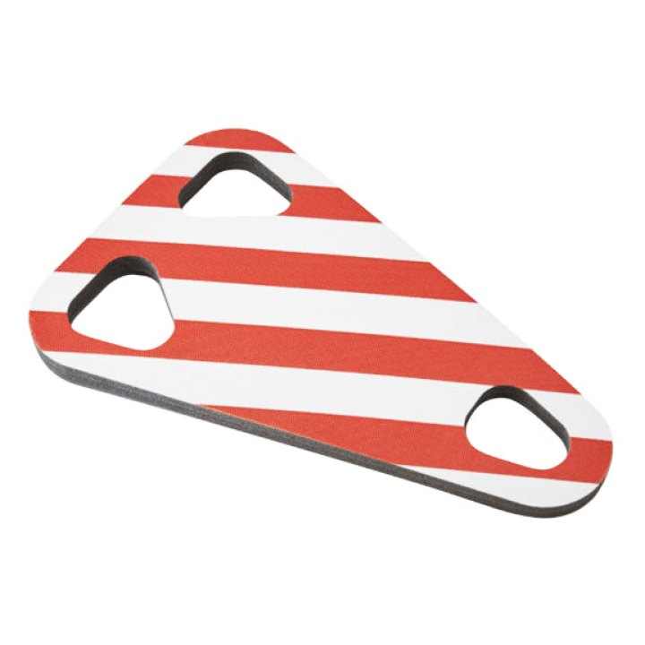 Protection Mousse Blanc-Rouge Pour Porte Vélo Mottez (Entre Les Vélos) - Forme Triangle 38 X 58 cm Épaisseur 15 mm