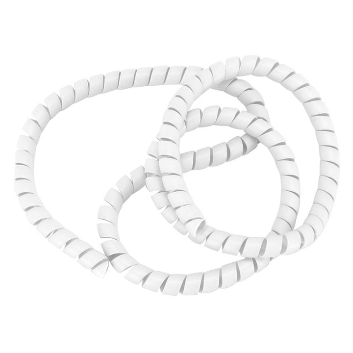 Protège Gaine -Faisceau Électrique Pour Trottinette Type Spirale Blanc 110 cm