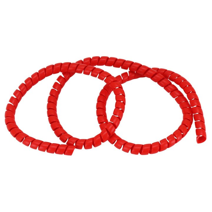 Protège Gaine-Faisceau Électrique Pour Trottinette Type Spirale Rouge 110 cm