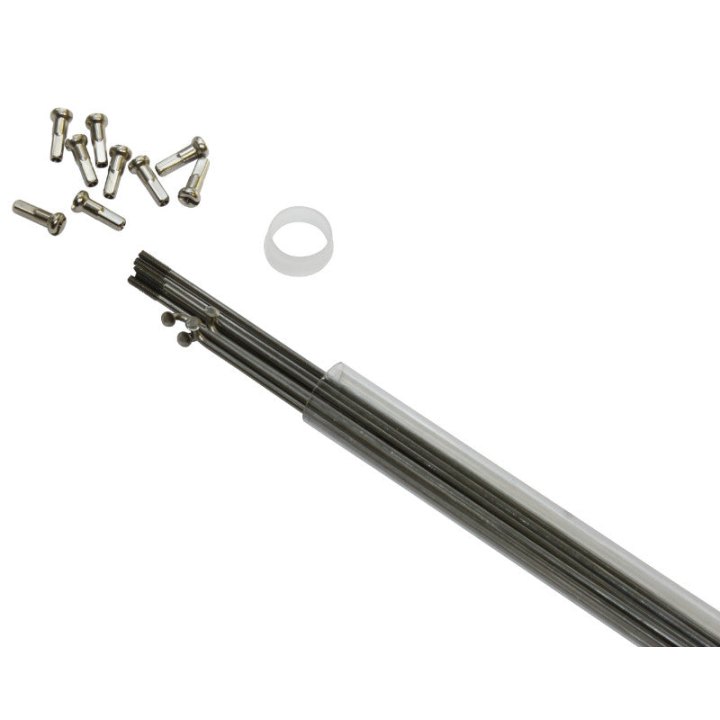 Rayon INOX Argent 2 mm L 280 mm Tête Coudée Avec Écrou (Tube De 10)
