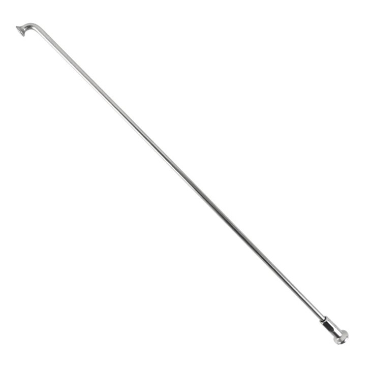 Rayon INOX Argent 2,6 mm L200 mm Tête Coudée Sapim Avec Écrou (Vendu A L'Unite)