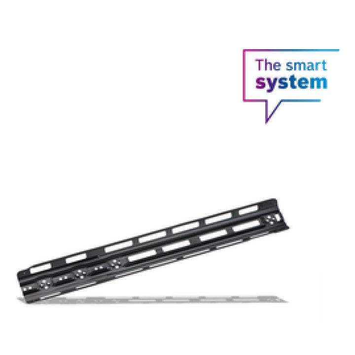 Rail de montage avec protection d'arête, PowerTube 750 horizontal, axial (BBP377Y)