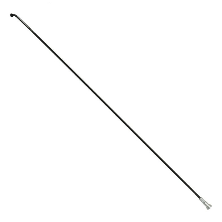 Rayon INOX Noir Plat (2,2 X 0,09 mm) Tête Coudée 2 mm L 294 mm Sapim Cx-Ray Avec Écrou (Vendu A L'Unite)