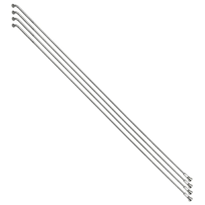 Rayon Renforcé INOX Argent 2,0 mm Avec Tête Coudée En 2,3 mm L 165 mm Avec Écrou (Vendu Par 4)