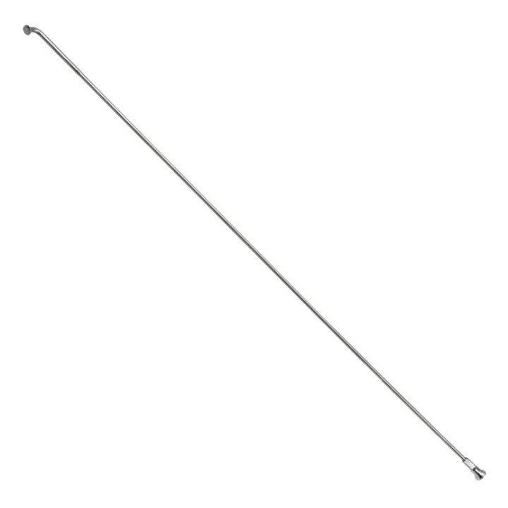Rayon Renforcé INOX Argent 2,0 mm Avec Tête Coudée En 2,3 mm L 290 mm Avec Écrou (Vendu A L'Unite)