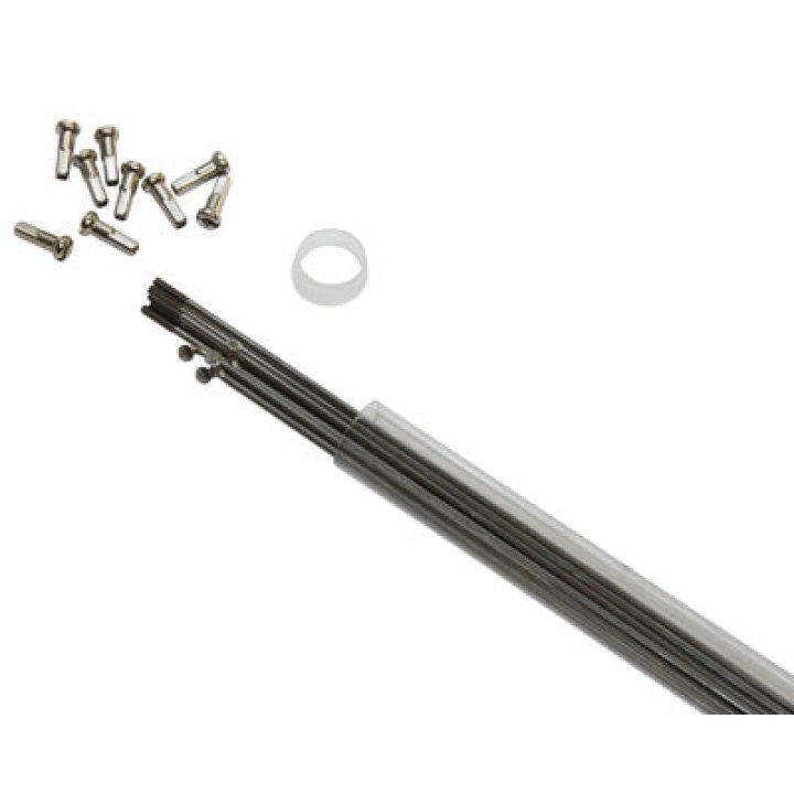Rayon INOX Argent 2 mm L 278 mm Tête Coudée Avec Écrou (Tube De 10)