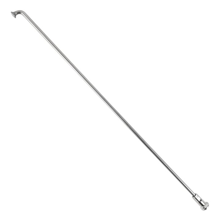 Rayon INOX Argent 2,6 mm L205 mm Tête Coudée Sapim Avec Écrou (Vendu A L'Unite)