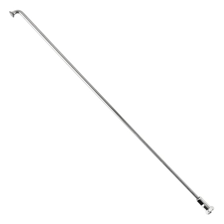Rayon INOX Argent 2,6 mm L210 mm Tête Coudée Sapim Avec Écrou (Vendu A L'Unite)