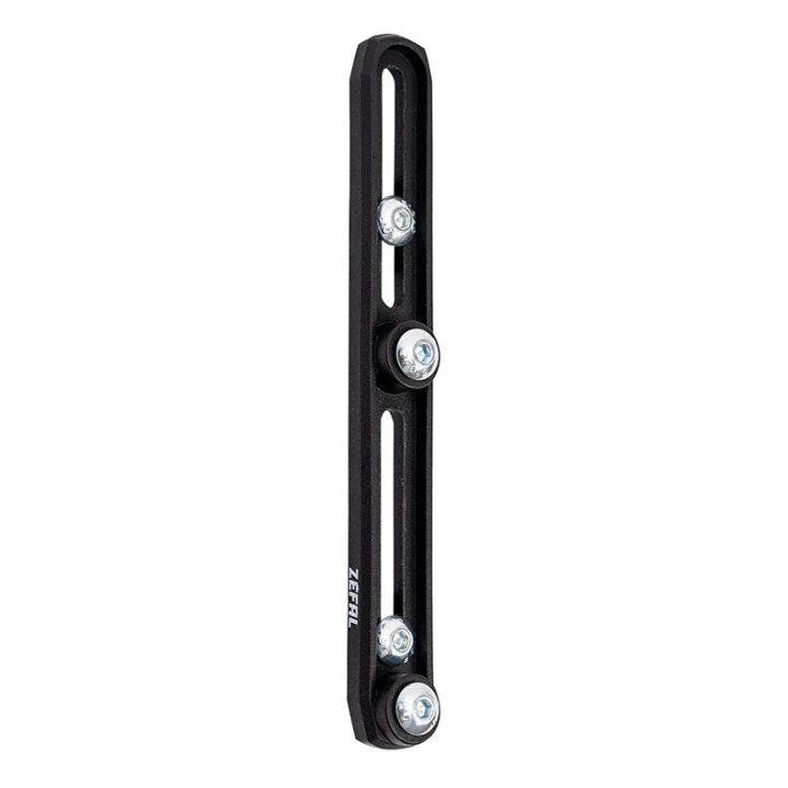 Reglette Deport Pour Porte Bidon Zefal Z Cage Adapter Noir (Réglable 40 mm) - Fixation A Vis Sur Cadre -