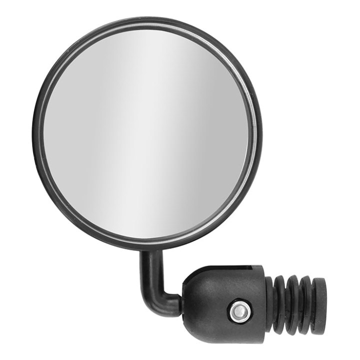 Rétroviseur Vélo - Trottinette Gauche Ou Droit Newton Réglable Fixation Extremite Cintre (Miroir Diam 7,5 cm)