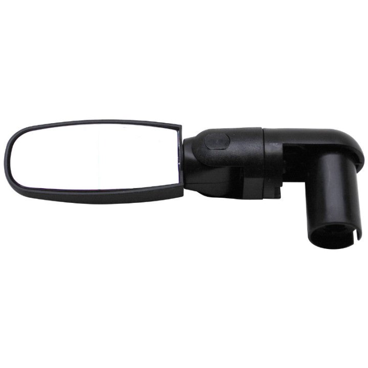Rétroviseur Vélo Gauche Ou Droit Zefal Spin Rabattable Fixation Extremite Cintre (Utilisation Route) (Miroir 6X3 cm) 25X110X22 mm