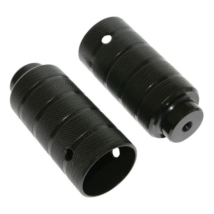 Repose Pied BMX Alu Diam 45 mm Noir L100 mm Pour Axe De 3-8 (Paire)