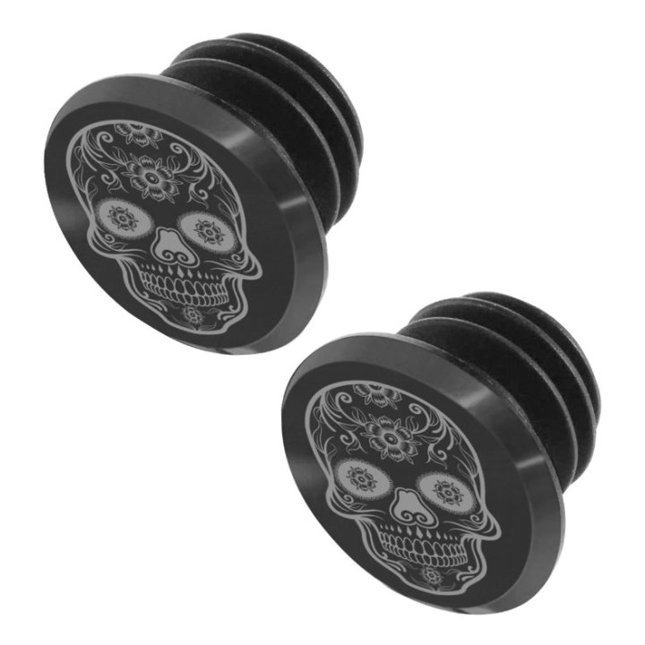 Bouchon De Cintre VTT Switch Skull Noir-Gris (Sur Carte Par 2)