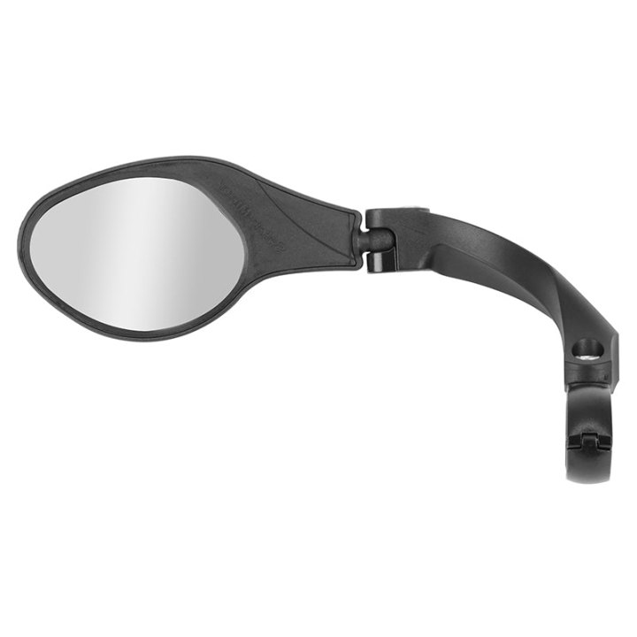 Rétroviseur Vélo Gauche Newton Oval Pliable Fixation Sur Cintre Pour VAE Et Trottinette (Miroir 8,5X6 cm)